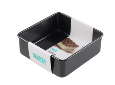 BAKERS SECRET ULTIMATE NON-STICK SQUARE CAKE PAN LOOSE BASE 20.5CM