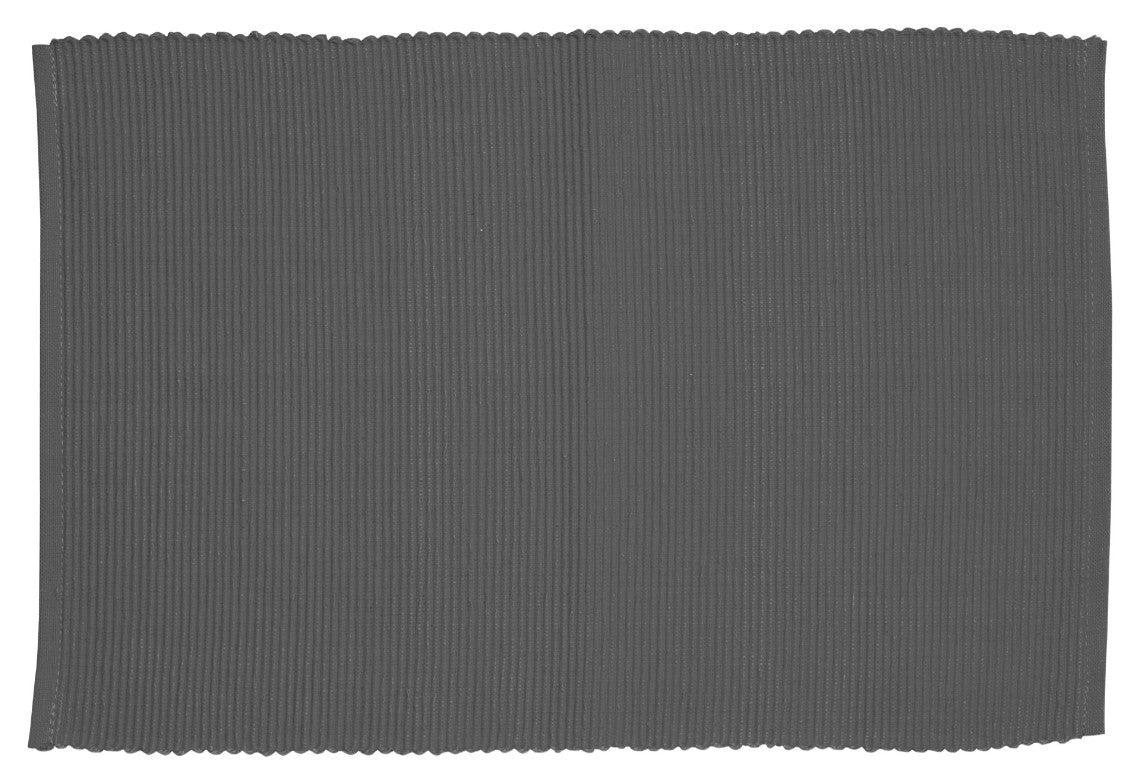 RIBBED PLACEMAT GREY 48x33CM LOLLIPOP