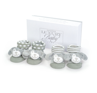 Cute grey socks set for babies and toddlers