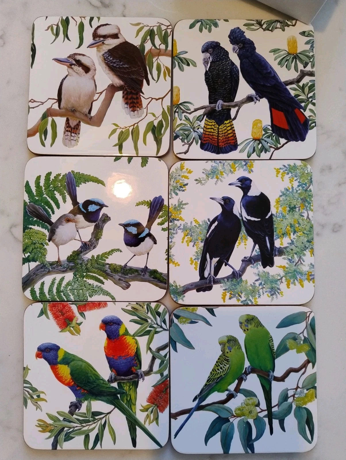 Maxwell & Williams Birdsong Coasters Set of 6 GB