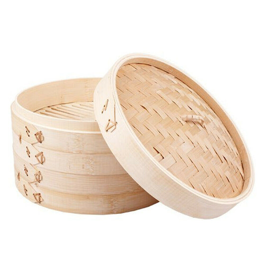 Bamboo Steamers 25cm 3pce