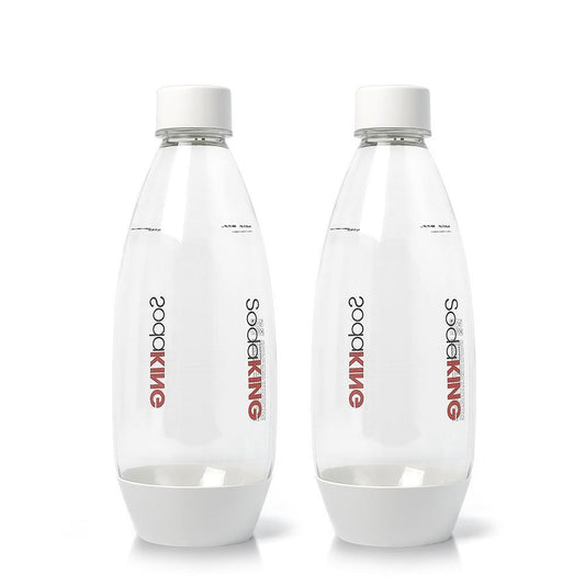 SodaKing Bottles Twin Pack White 1L