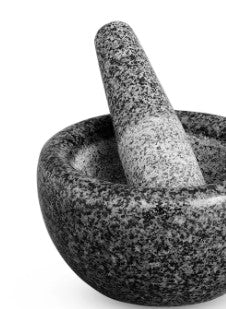 Avanti Mortar and Pestle Round Granite Black 18cm