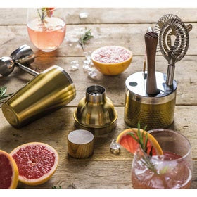 Barcraft Cocktail Set of 6 Pieces Brass 450ml