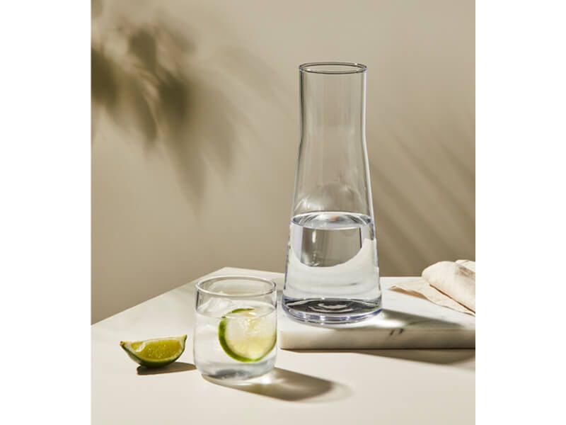 Casa Domani Evolve Glass Carafe and Tumbler Set of 2 Pieces