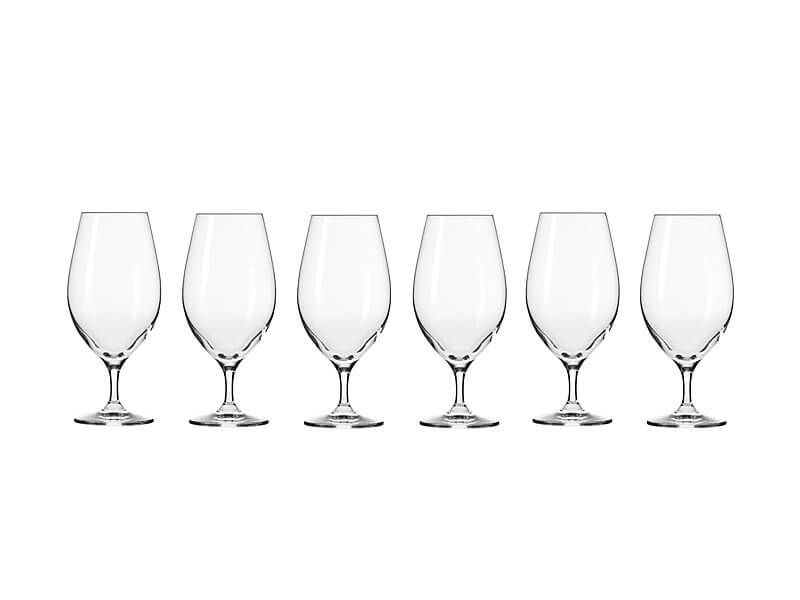 Krosno Harmony Beer Glass Footed 400ml Set of 6 Pieces