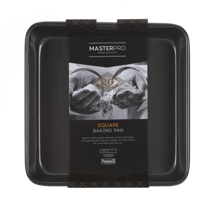 MASTERPRO SQ CAKE BAKING TIN PAN 24MX5CM N/S