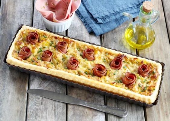 MasterPro Non Stick Crispy Bake Rectangular Flan Loose Base 36cm x 13cm