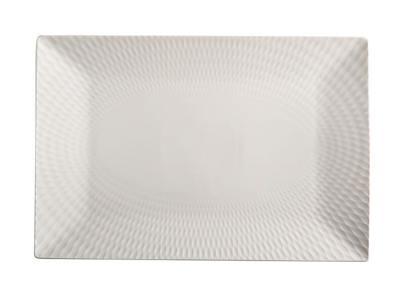 Maxwell and Williams White Basics Diamonds Rectangular Platter 36cm x 25cm