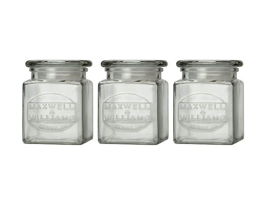 Maxwell and Williams Olde English Glass Canister 500ml Set of 3 Pieces