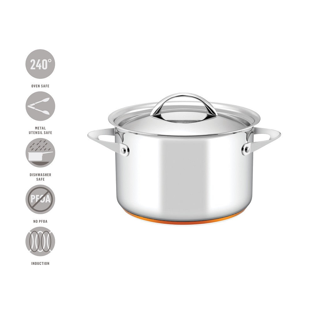 24cm Essteele Per Vita stockpot used for boiling pasta and batch cooking meals