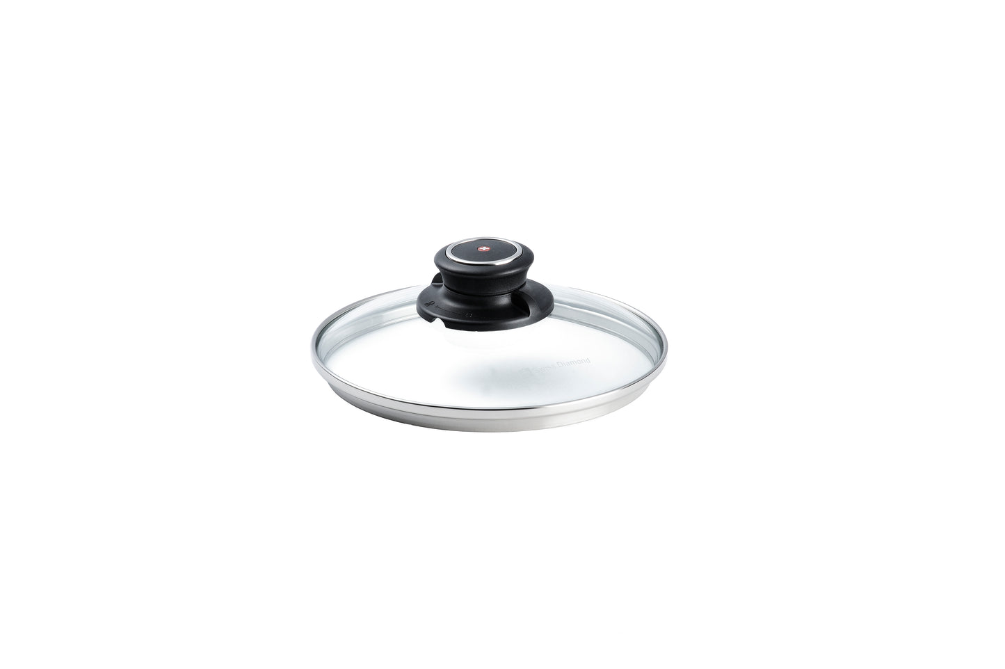 Swiss Diamond 16cm Tempered Glass Lid with Steam Vent for Cookware