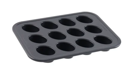 Premium 12 cup friand and muffin baking tray non-stick durable pan