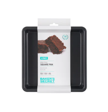 BAKERS SECRET ULTIMATE NON-STICK SQUARE BAKE PAN 23CM