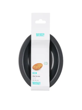 BAKERS SECRET ULTIMATE NON-STICK IND OVAL PIE DISH 13.5X10CM
