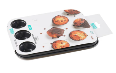 BAKERS SECRET ULTIMATE NON-STICK MINI MUFFIN PAN 12 CUP 25.6X19.7CM