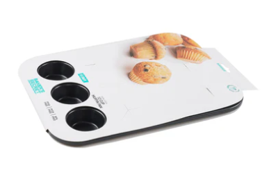 BAKERS SECRET ULTIMATE NON-STICK MUFFIN CUPCAKE 12 CUP PAN 40X29CM