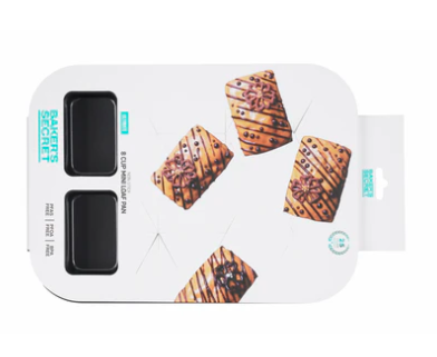 BAKERS SECRET ULTIMATE NON-STICK MINI LOAF PAN  8 CUP 36.5X26CM