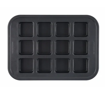 BAKERS SECRET ULTIMATE NON-STICK SQ BROWNIE PAN 12 CUP 40X29CM