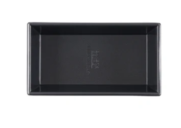 Durable steel loaf pan with non-stick coating for home baking