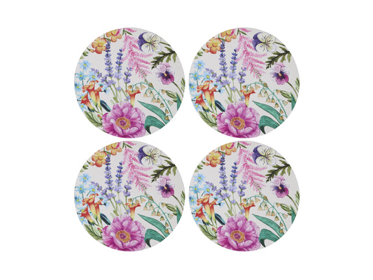 MW BOTANICA ROUND CORK BACK COASTER SET4 GB