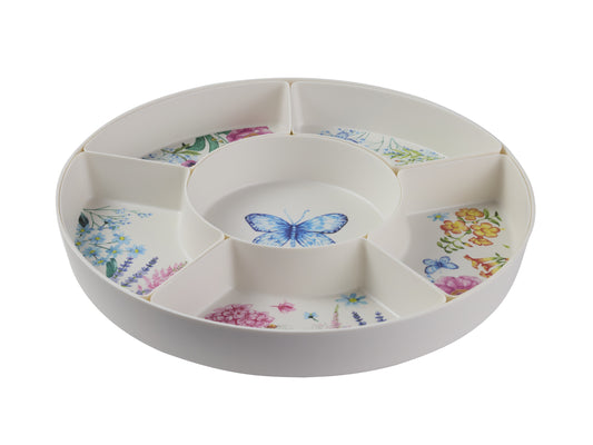 MW BOTANICA MELAMINE 7PC DIVIDED PLATTER SET GB