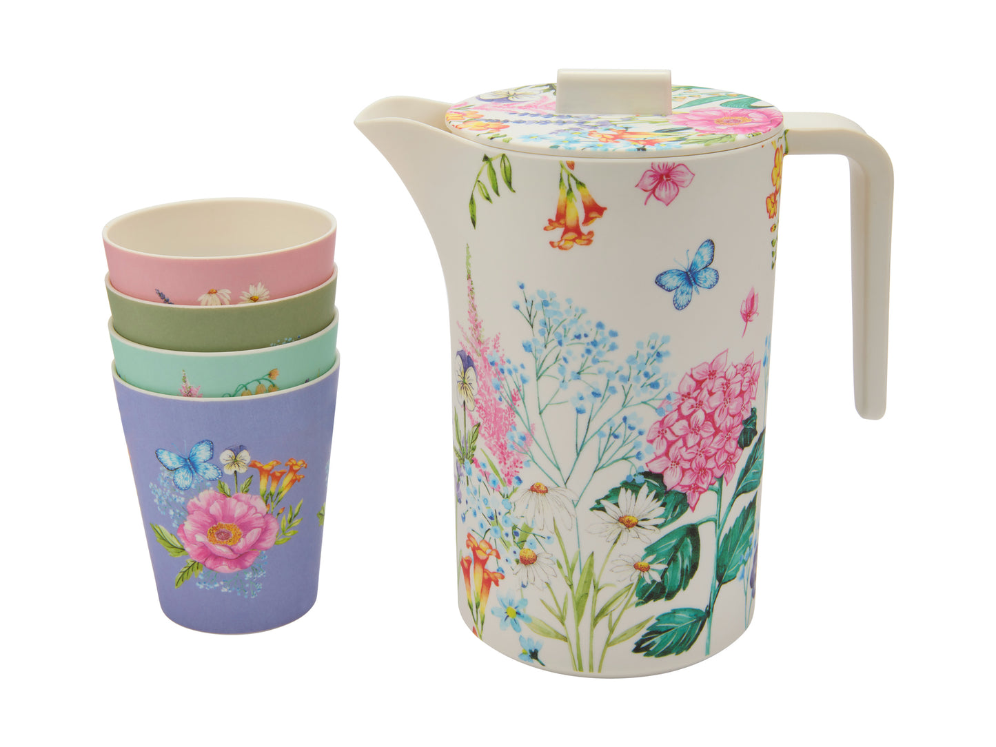 MW BOTANICA MELAMINE JUG AND TUMBLER SET5 GB