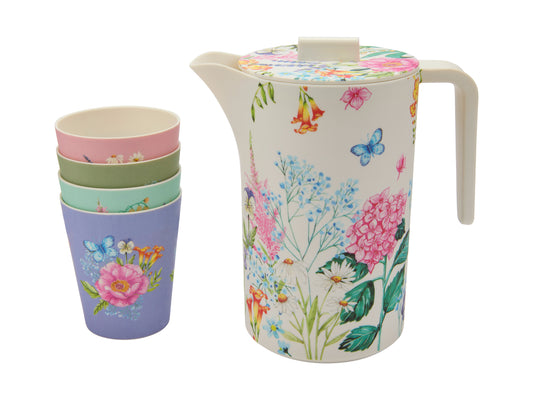 MW BOTANICA MELAMINE JUG AND TUMBLER SET5 GB