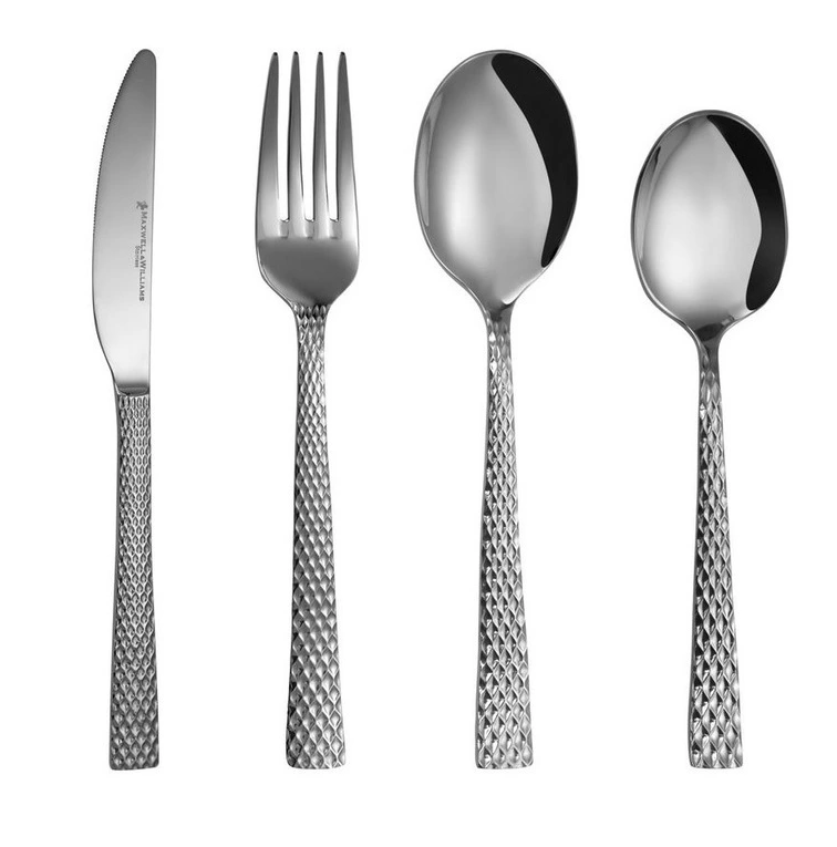 Maxwell & Williams Diamonds 16 Piece Stainless Steel Cutlery Set