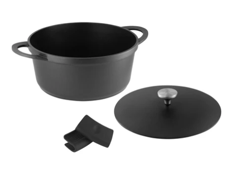 MW CAST LITE N/S CASSEROLE BLACK 28CM/6.3L GB