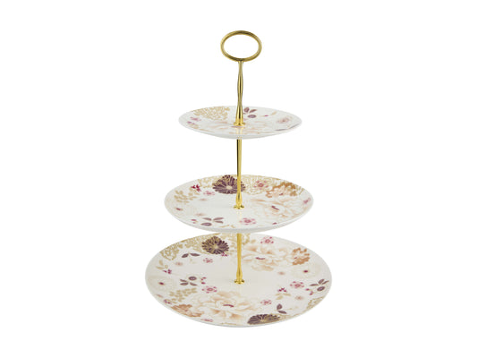 MW KIMONO 3 TIER CAKE STAND WHITE GB