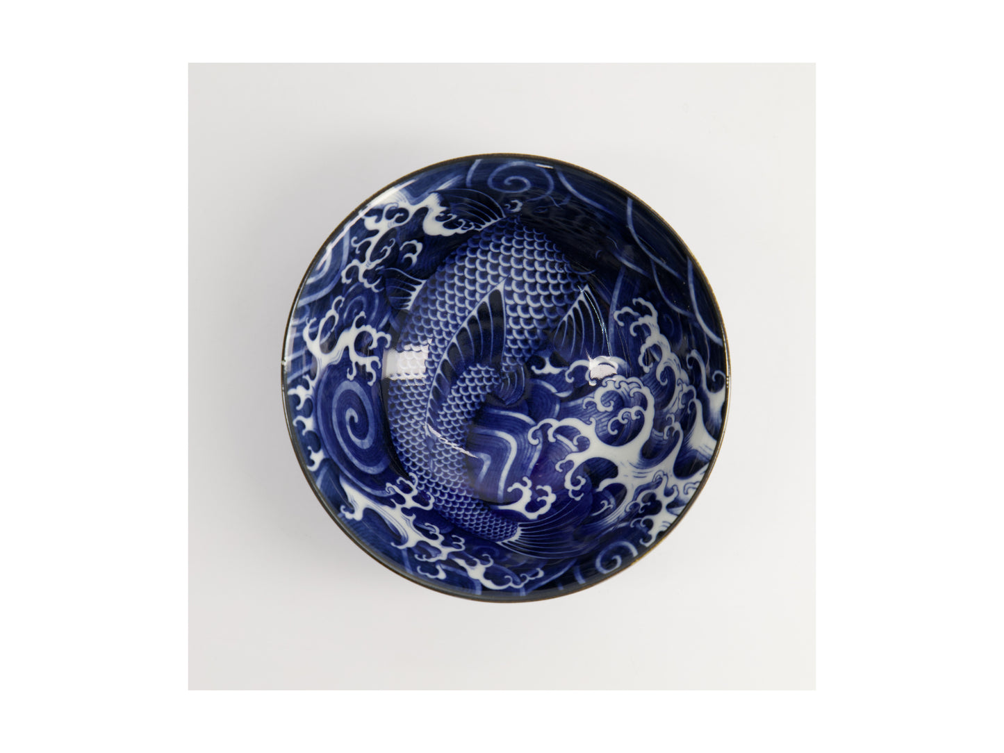TOKYO JAPONISM BLUE CARP BOWL 14CM