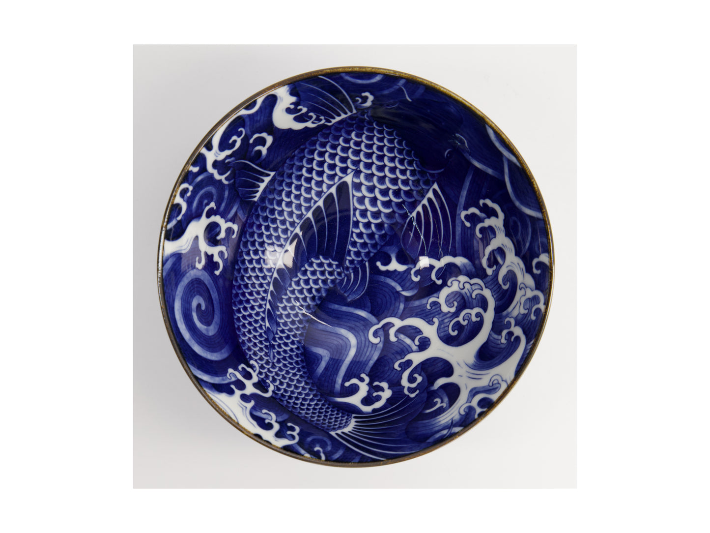 TOKYO JAPONISM BLUE CARP BOWL 17CM