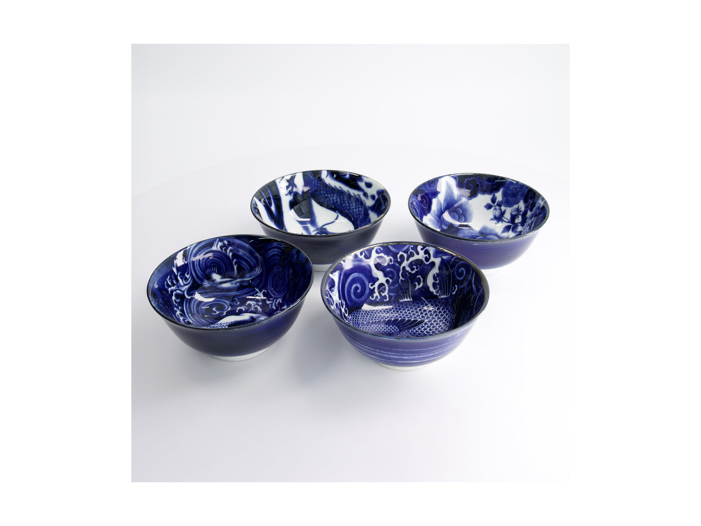 TOKYO JAPONISM BLUE BOWLS 14CM SET GB