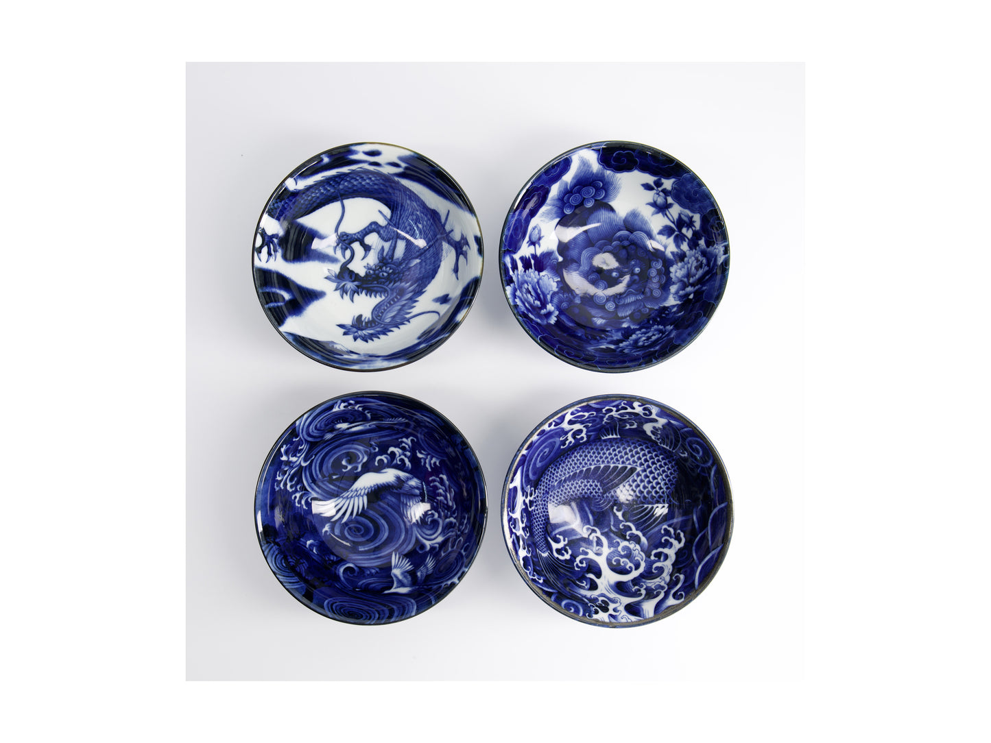 TOKYO JAPONISM BLUE BOWLS 14CM SET GB