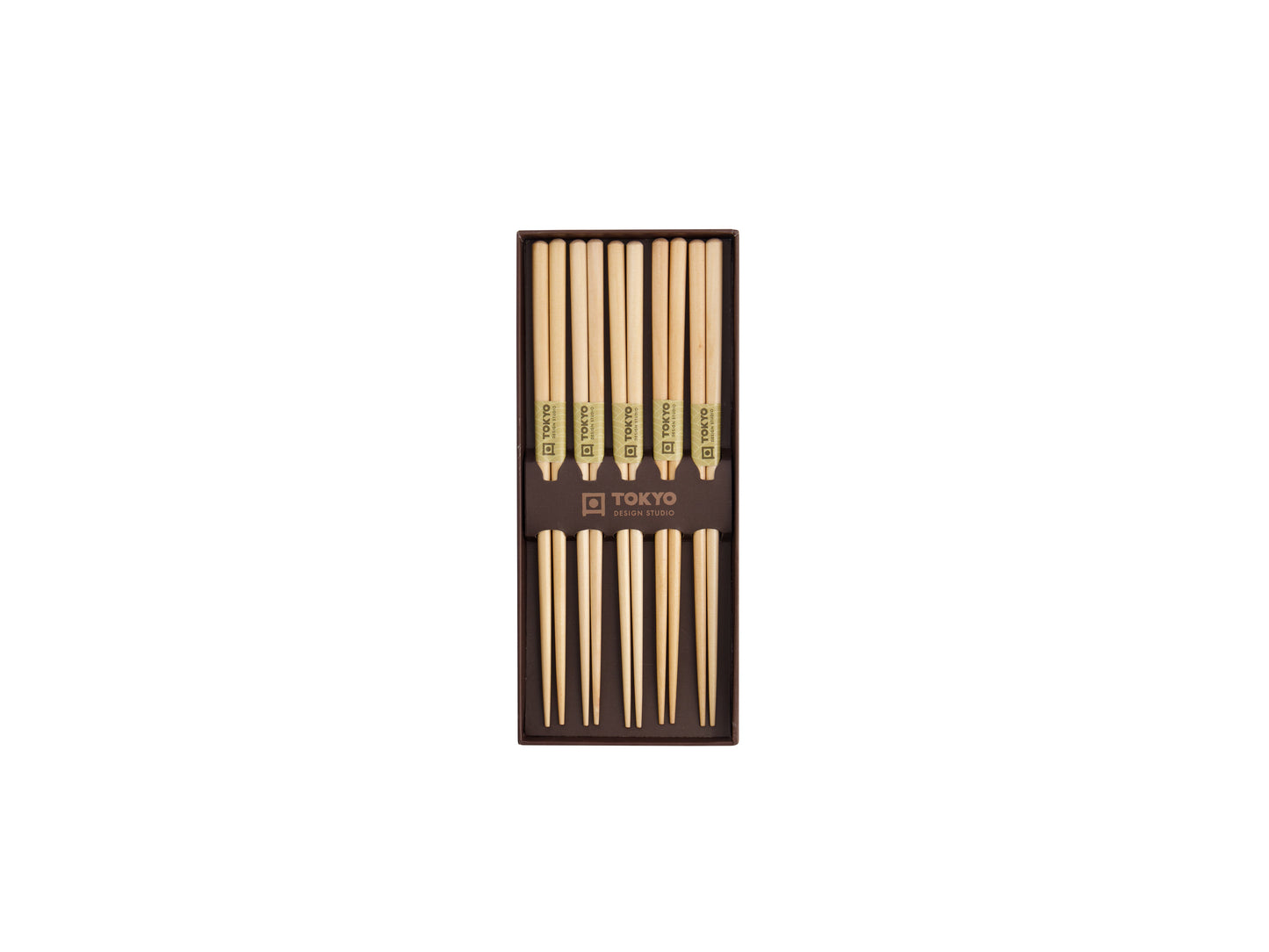 TOKYO CHOPSTICKS BROWN 5PC SET GB