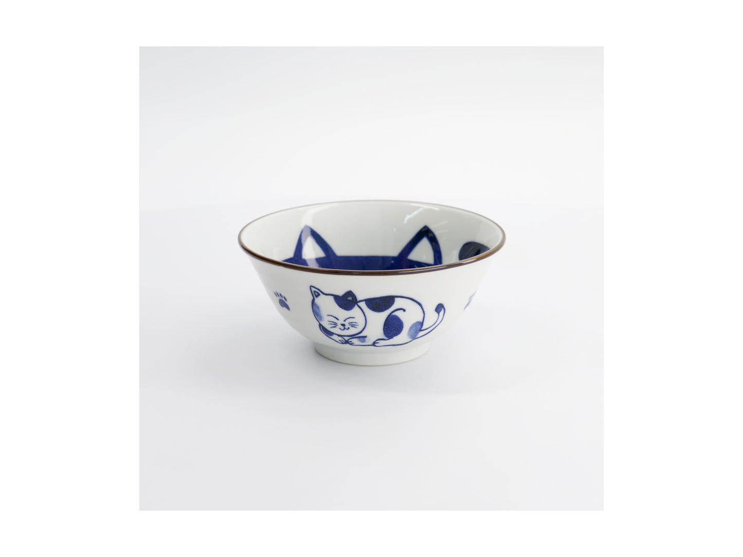 TOKYO KAWAII CAT BLUE TAYO BOWL 15CM