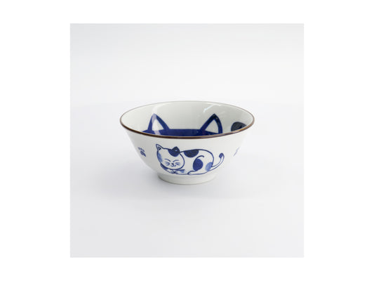 TOKYO KAWAII CAT BLUE TAYO BOWL 15CM
