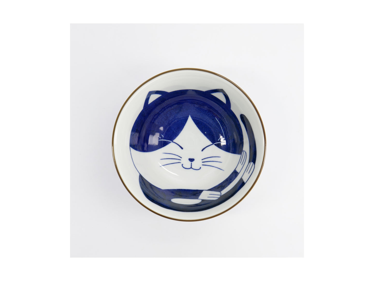 TOKYO KAWAII CAT BLUE TAYO BOWL 15CM
