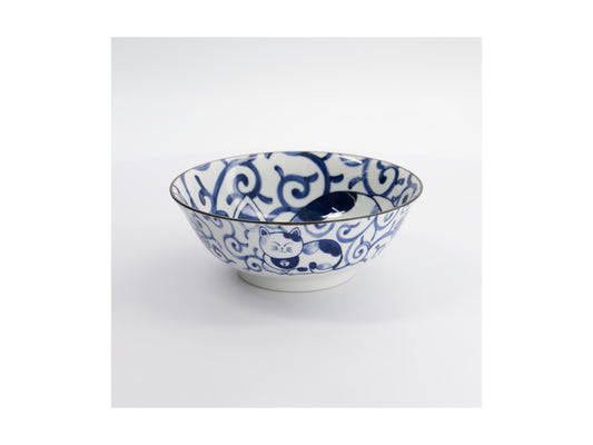 TOKYO KAWAII CAT SWIRL RAMEN BOWL 20CM