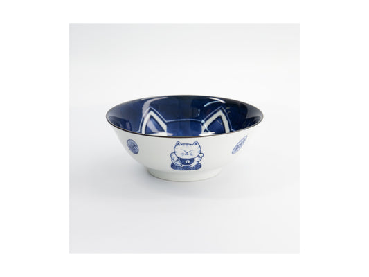 TOKYO KAWAII CAT WHITE RAMEN BOWL 20CM