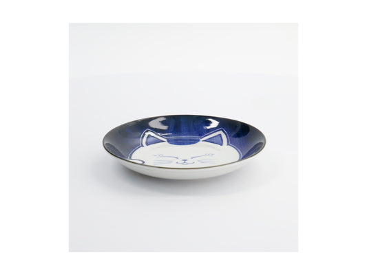TOKYO KAWAII CAT WHITE PLATE 16.5CM