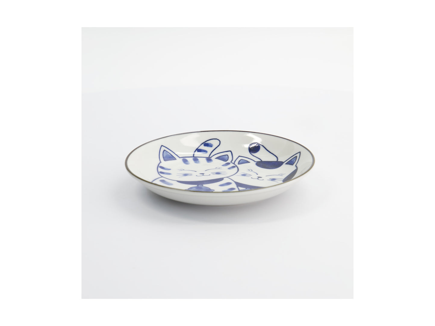 TOKYO KAWAII CAT TWIN PLATE 16.5CM