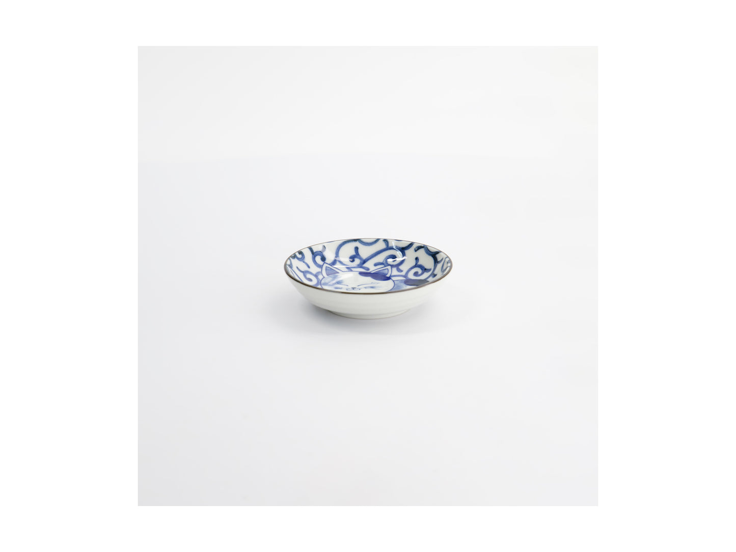 TOKYO KAWAII CAT SWIRL SAUCE DISH 10CM