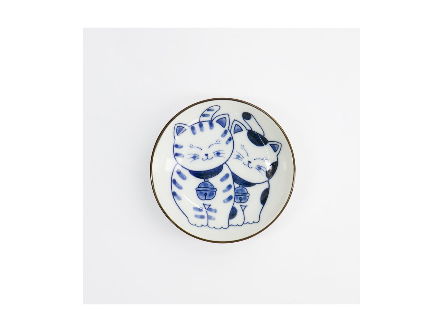TOKYO KAWAII CAT TWIN SAUCE DISH 10CM