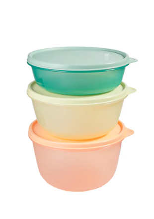 TUPPERWARE BOWLS SET3 950ML/1.4L/1.9L GB