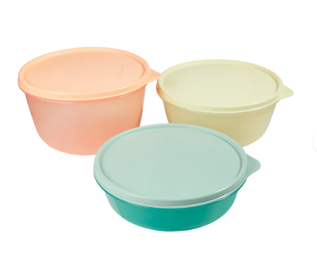 TUPPERWARE BOWLS SET3 950ML/1.4L/1.9L GB