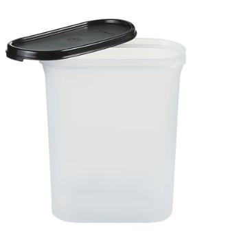 Airtight Tupperware oval containers for storing cereals, pulses and snacks