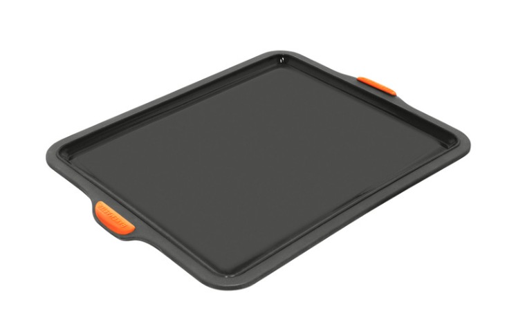 Bakemaster silicone baking tray 31x25cm non stick heat resistant oven tray for baking and roasting