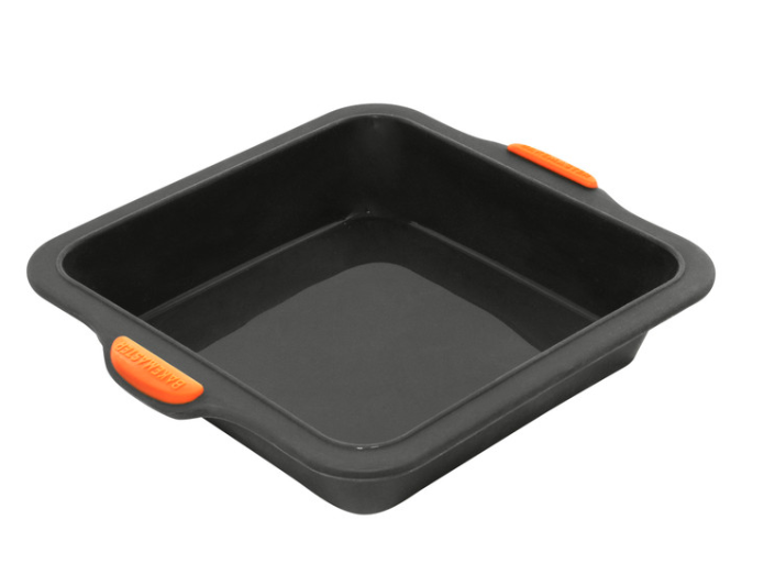 Bakemaster Silicone Square Cake Pan 20x5cm – Non-Stick Bakeware